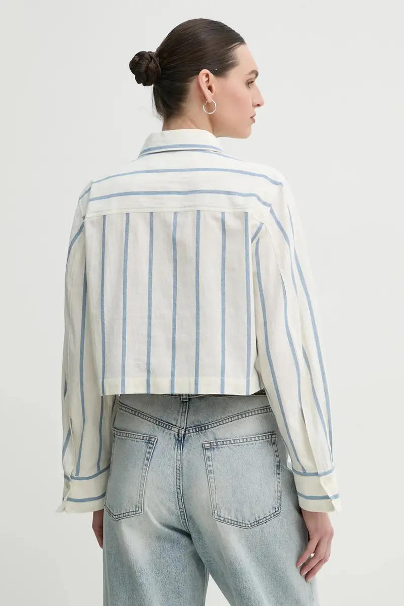 camicia in cotone Issa donna colore beige DAY65243695 miniatura 3