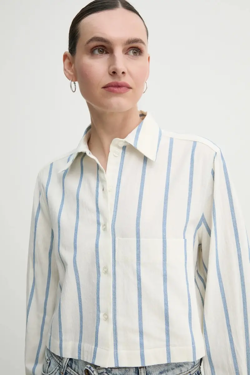 camicia in cotone Issa donna colore beige DAY65243695 miniatura 4