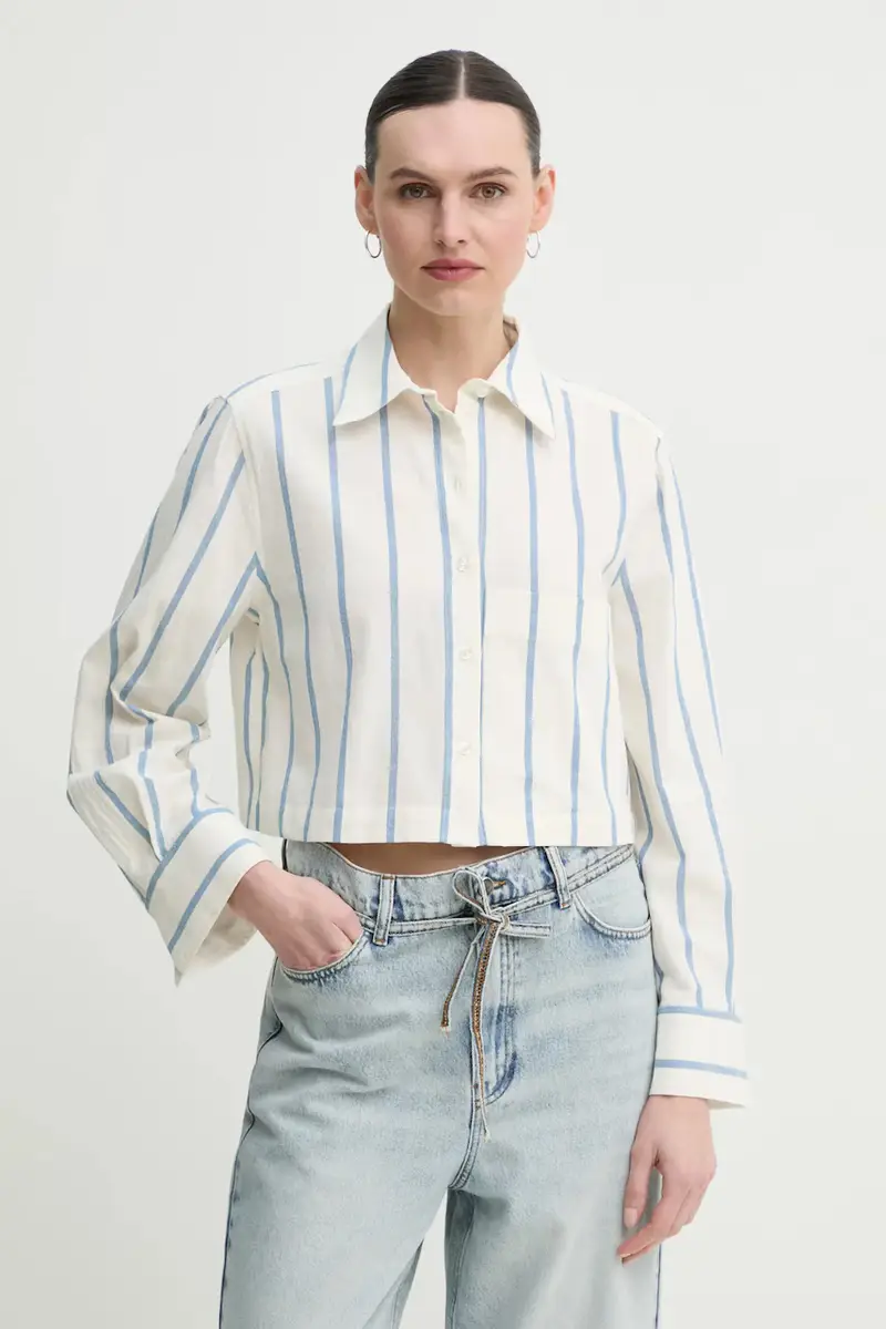 camicia in cotone Issa donna colore beige DAY65243695