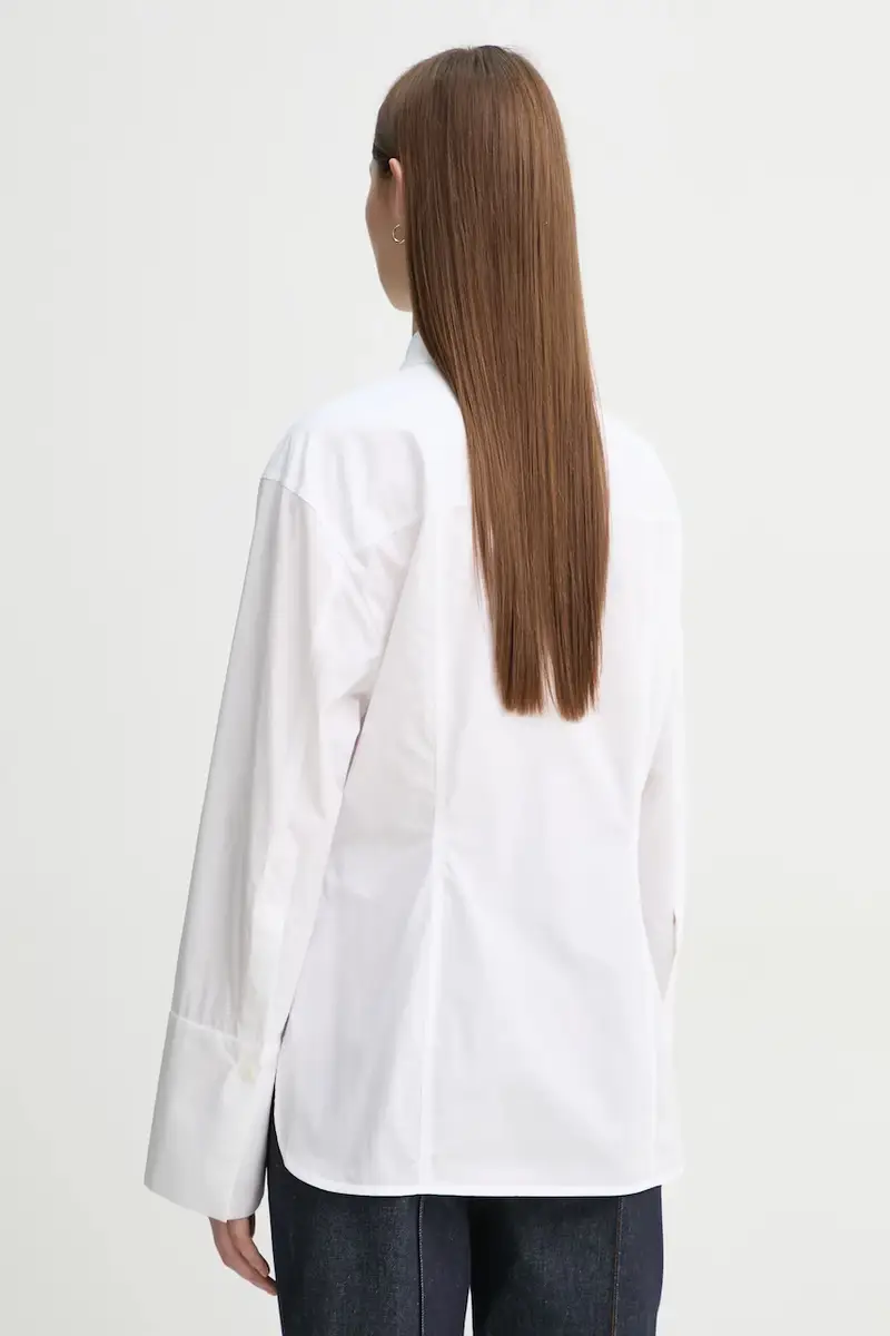 camicia in cotone Olivier donna colore beige DAY65243545 miniatura 3