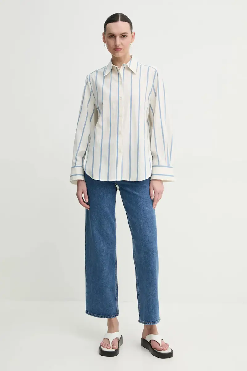 camicia in cotone Romy donna colore beige DAY65243748 miniatura 2