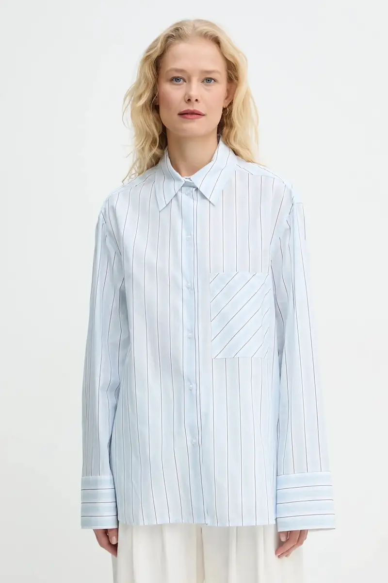 camicia Mac donna colore blu DAY65243540