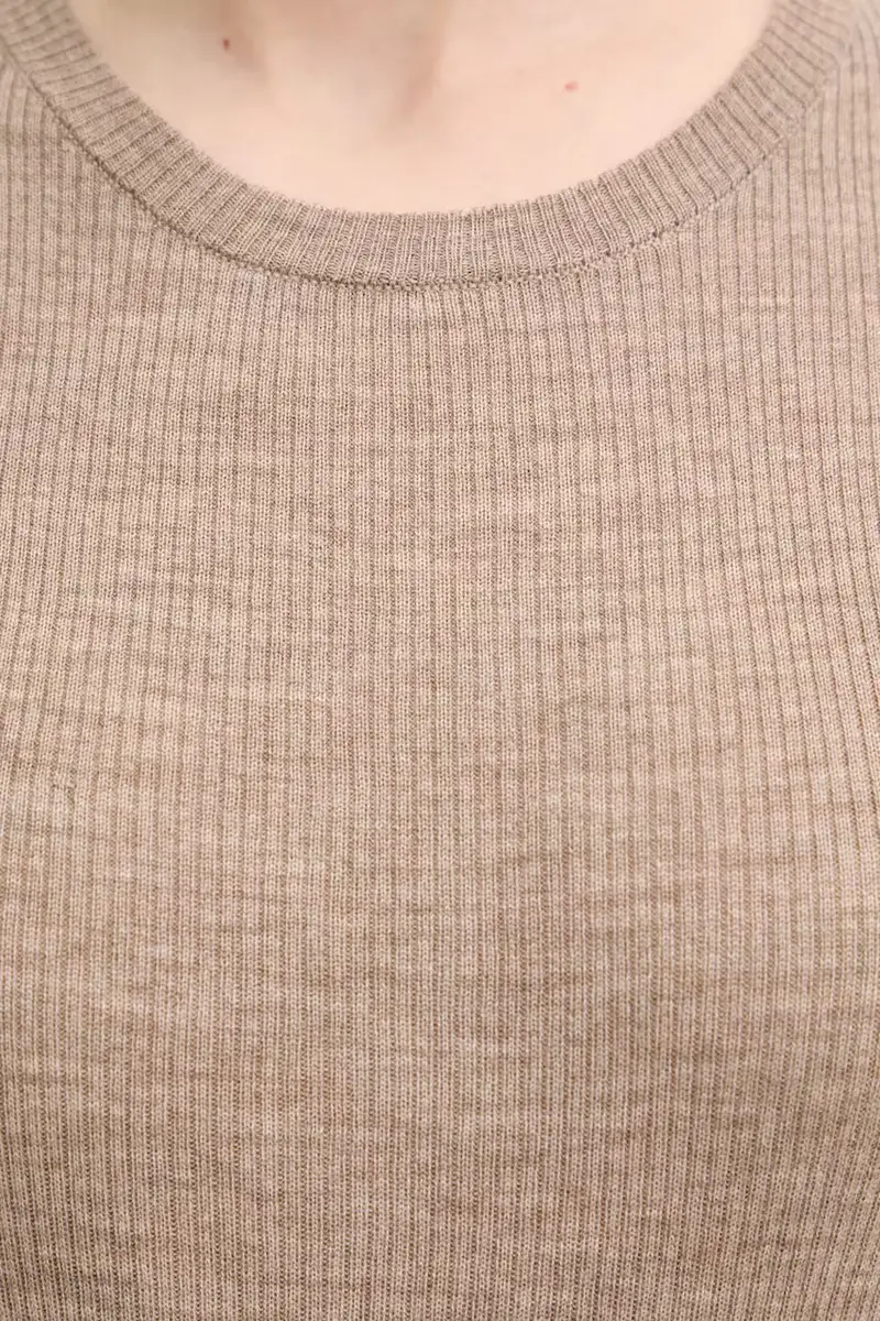 longsleeve in cotone Mariana colore beige DAY65243602 miniatura 5