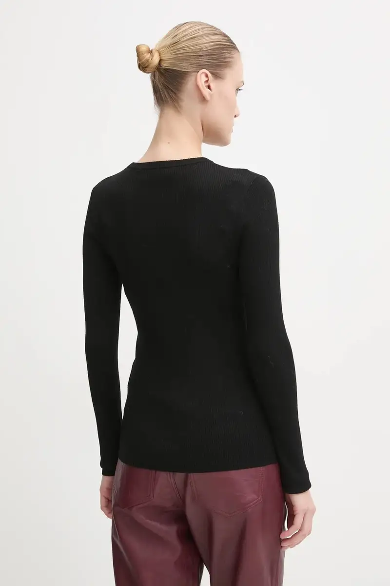 longsleeve in cotone Mariana colore nero DAY65243602 miniatura 3