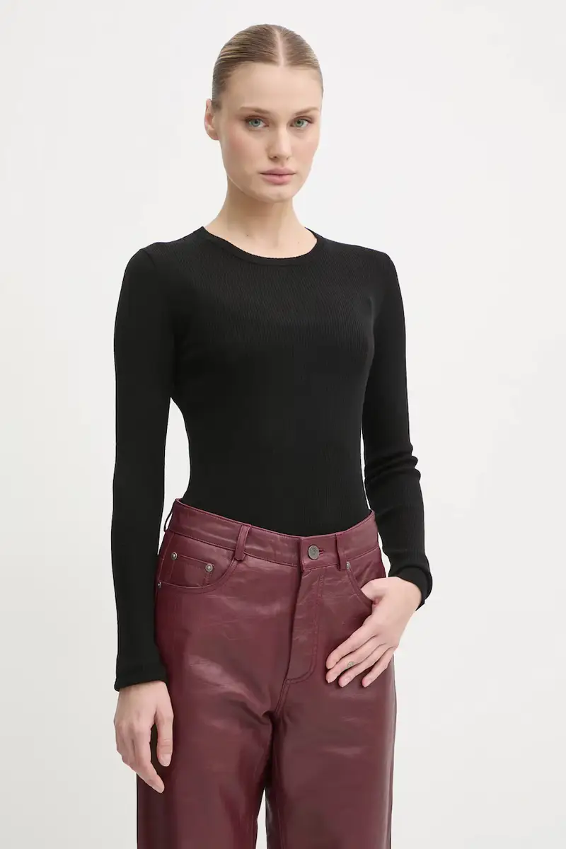 longsleeve in cotone Mariana colore nero DAY65243602 miniatura 4