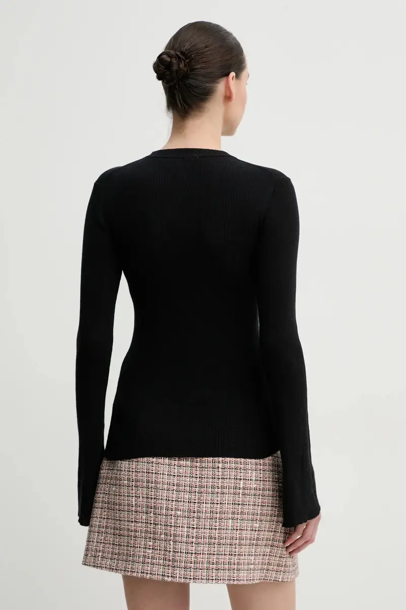 maglione con aggiunta di lino Teran donna colore nero DAY65243760 miniatura 3