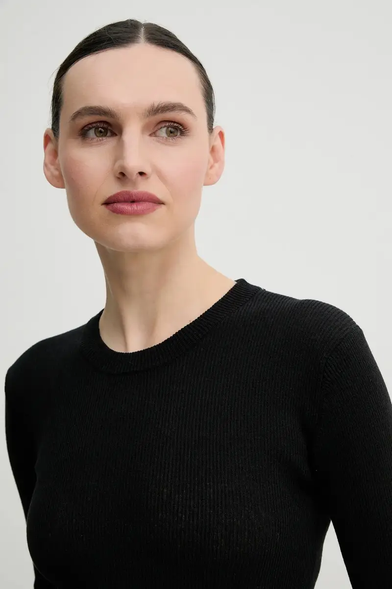 maglione con aggiunta di lino Teran donna colore nero DAY65243760 miniatura 4