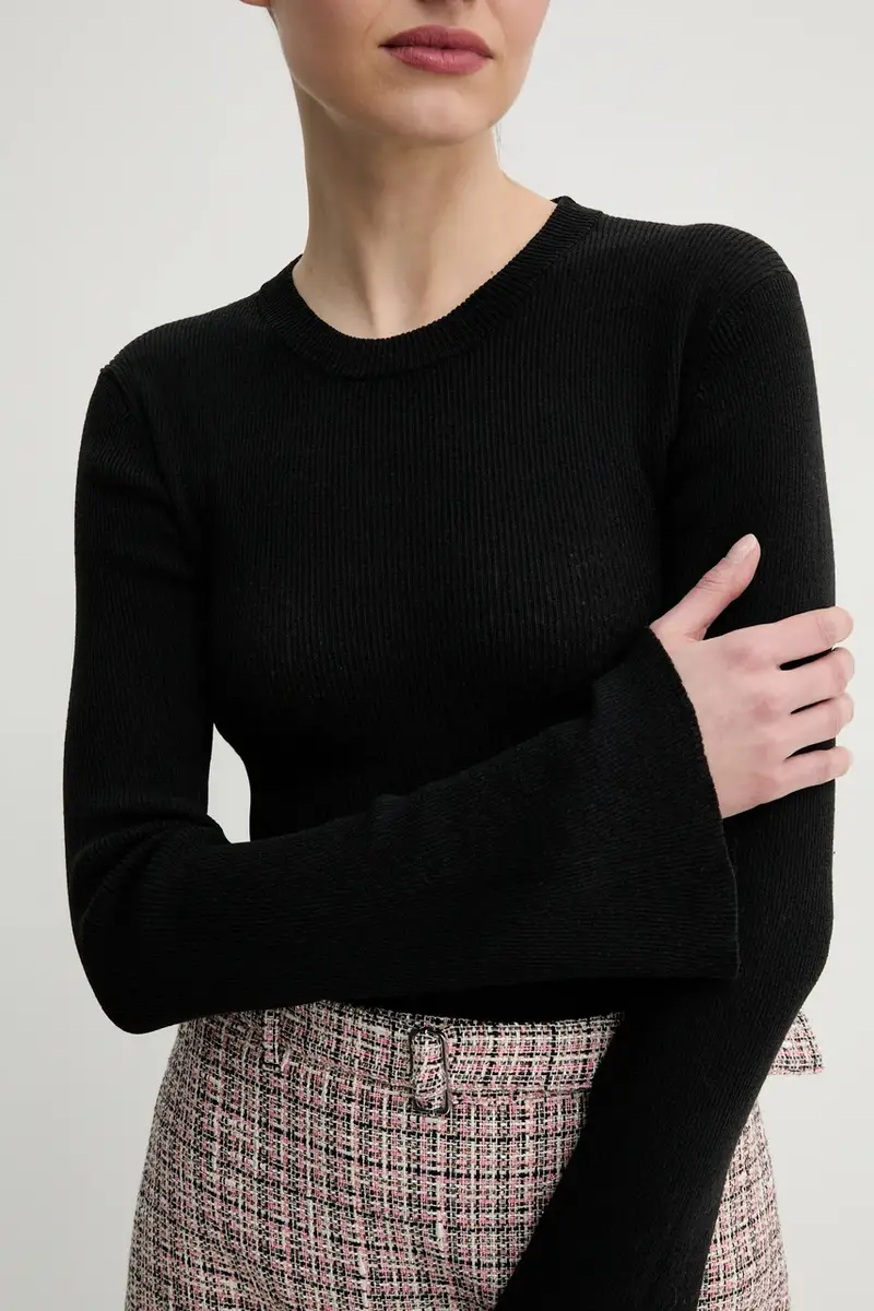 maglione con aggiunta di lino Teran donna colore nero DAY65243760 miniatura 5