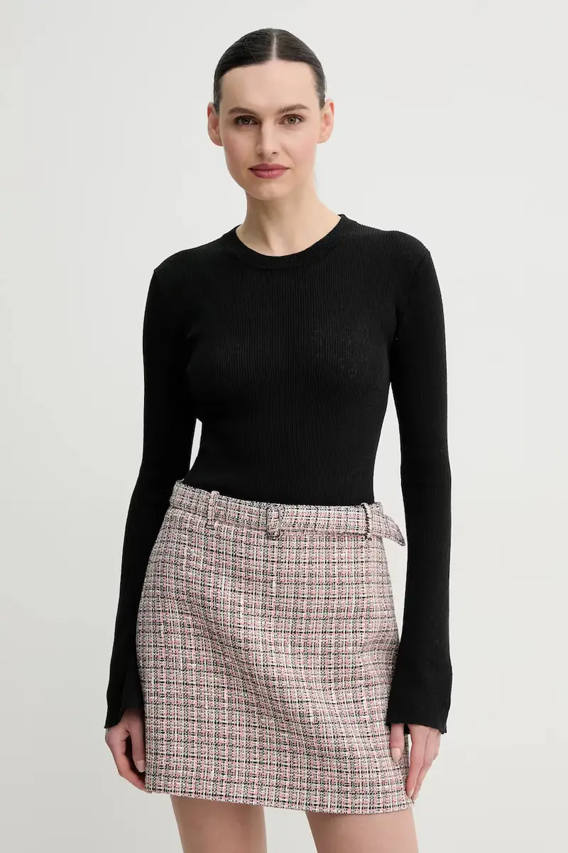 maglione con aggiunta di lino Teran donna colore nero DAY65243760