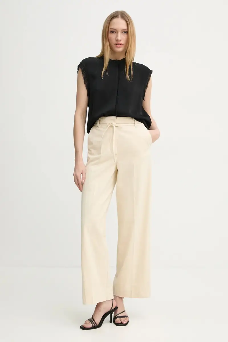 pantaloni in cotone Jade colore beige DAY65243696 miniatura 2