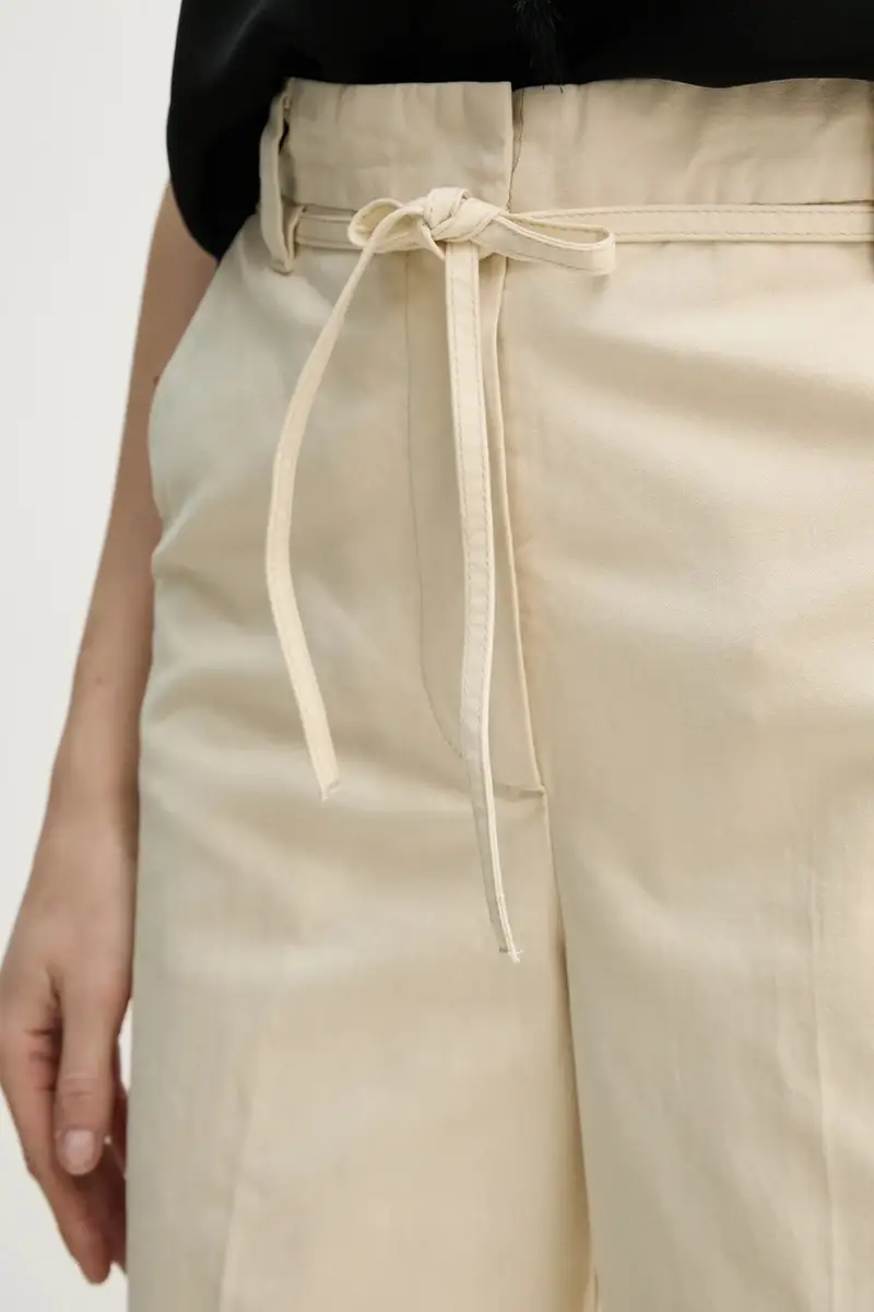 pantaloni in cotone Jade colore beige DAY65243696 miniatura 4