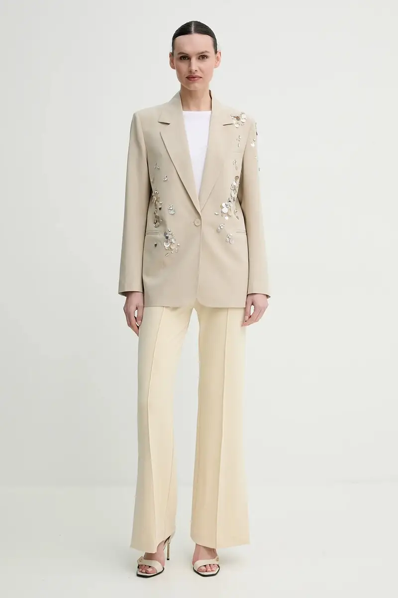 pantaloni Wagner donna colore beige DAY65243772 miniatura 2