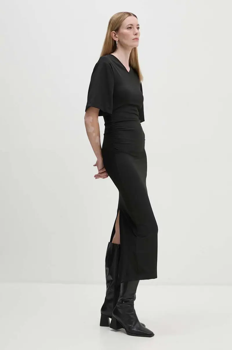 vestito Margaret - Modern Interlock Nero miniatura 2