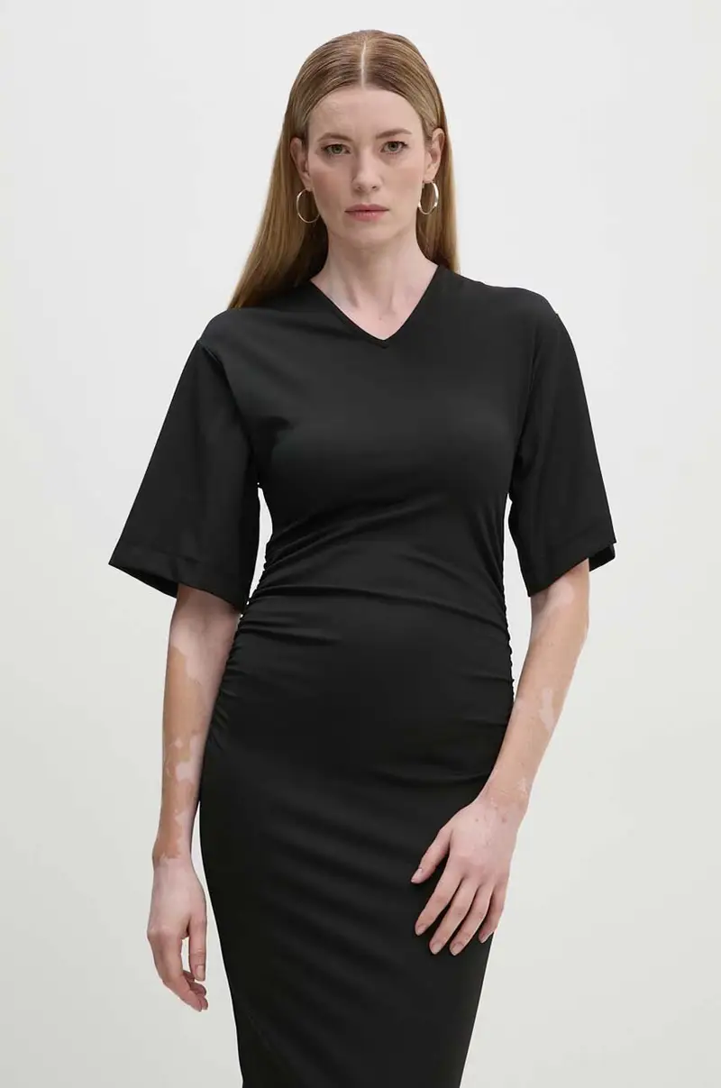vestito Margaret - Modern Interlock Nero miniatura 4
