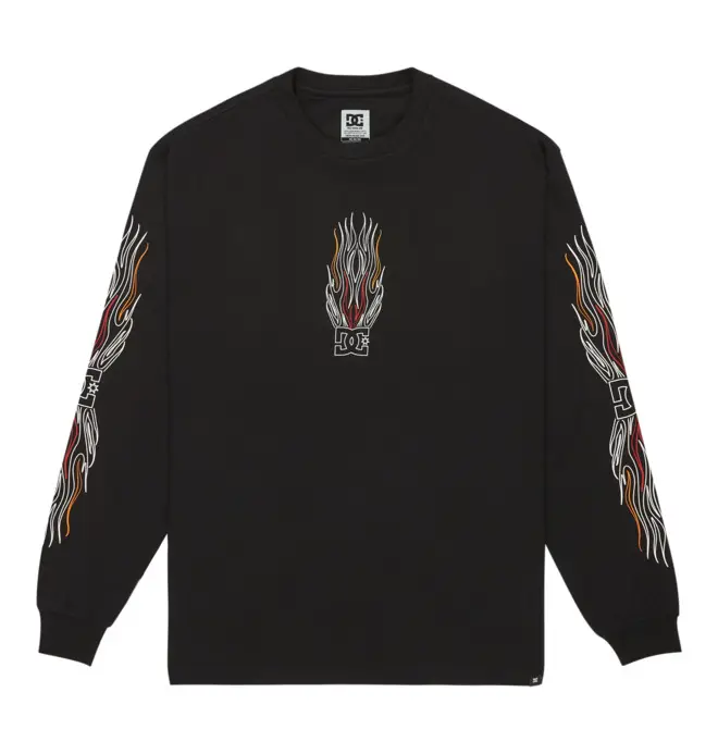 Burn Out Hls - Camicia a Maniche Lunghe da Uomo