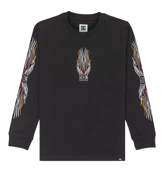 Burnt Out - Maglietta a Maniche Lunghe da Ragazzo 8