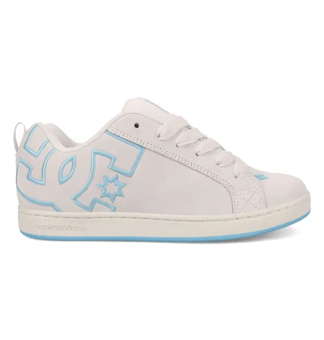 DC Shoes Sneakers Court Graffik in pelle bianca da donna