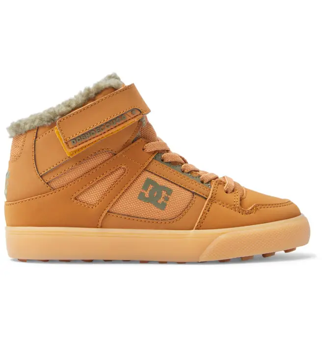 Pure High-Top Wnt Ev - Scarpe Invernali Alte di Pelle da Bambini