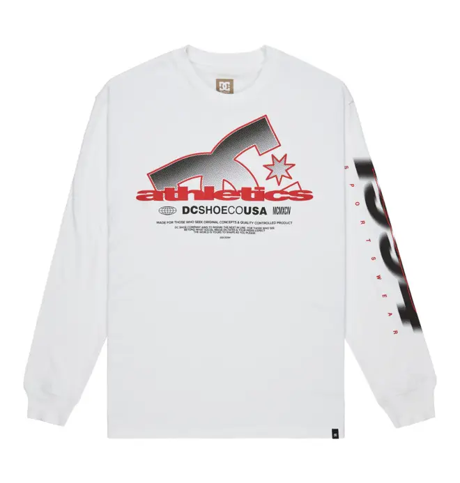 Slathletic Hls - Maglietta a Maniche Lunghe Bianco Uomo