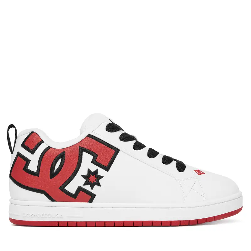 Dc Shoes Sneakers Uomo COURT GRAFFIK Bianco e Rosso