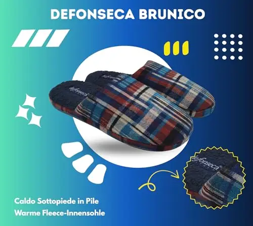 De Fonseca Pantofole Uomo Blu 3100884 miniatura 3
