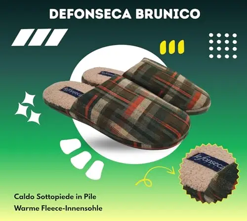 De Fonseca Pantofole Uomo Verde 3100883 miniatura 3