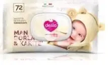 Salviettine Igienizzanti Baby Mandorla Karite 72 Pezzi