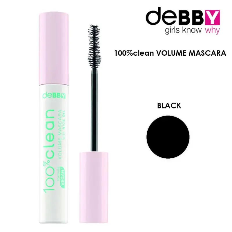 100%CLEAN VOLUME Mascara NERO