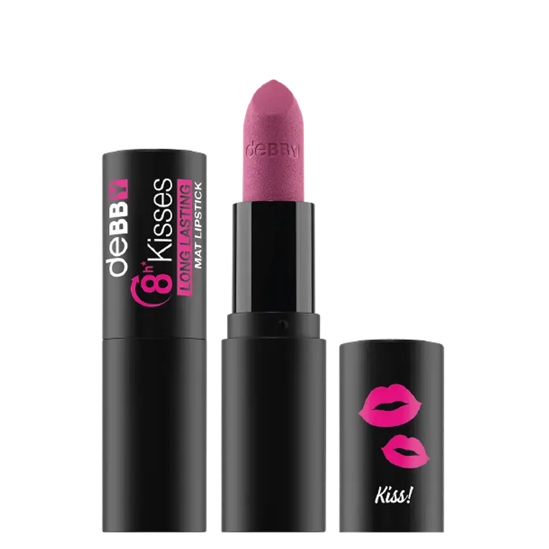 Debby 8h Kisses Long Lasting Mat Lipstick 03 enthusiastic pink