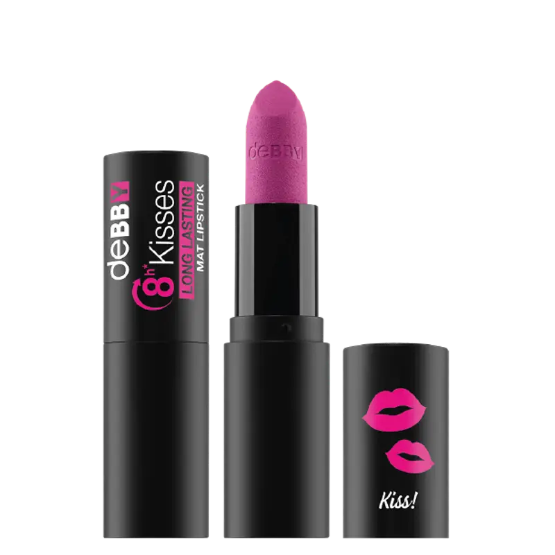 Debby 8h Kisses Long Lasting Mat Lipstick 12 emotional cyclamen