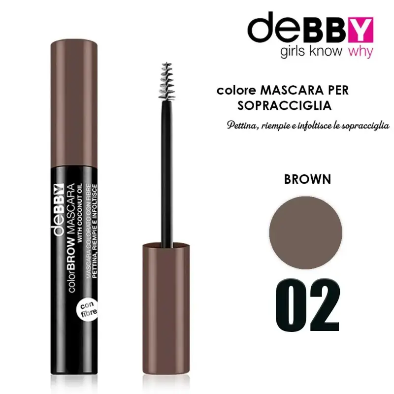 COLOR&BROW Mascara 02 castano