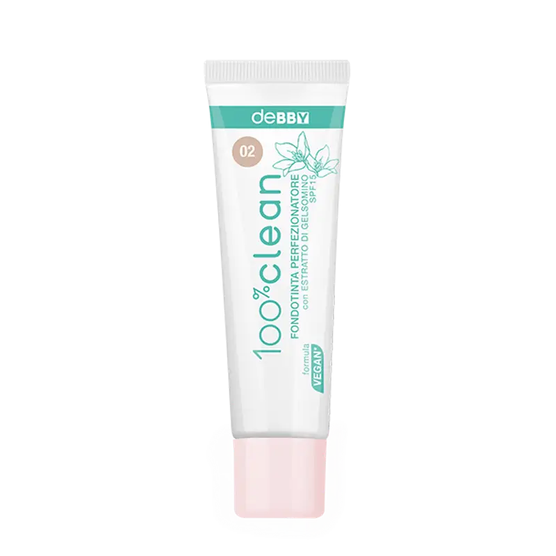 Debby Fondotinta 100% Clean Perfezionatore 02 beige