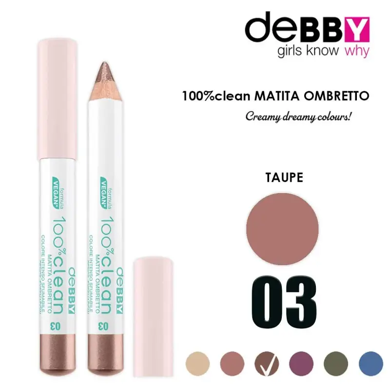 ombretto jumbo 100% clean 03 taupe