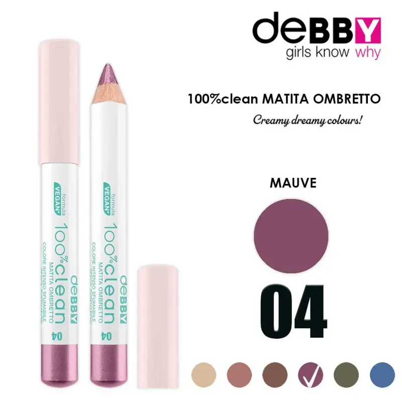 ombretto jumbo 100% clean 04 mauve