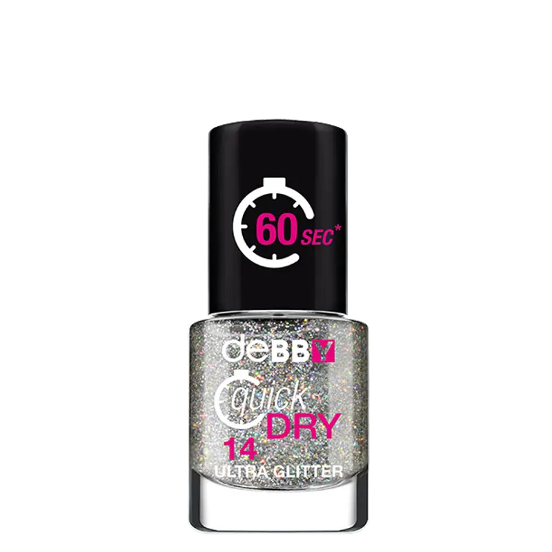 Debby quickDRY 14 glitter silver
