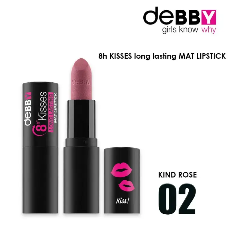 rossetto lunga durata mat 8h kisses 02 kind rose