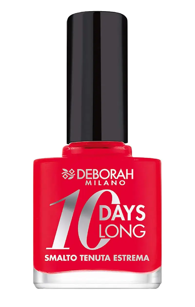 10 Days Long Smalto per unghie EN870 Rosso corallo 11 ml