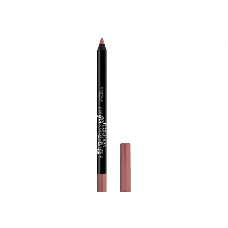 Deborah 2 in 1 Gel Contour & Color Lipliner 2 nude brown