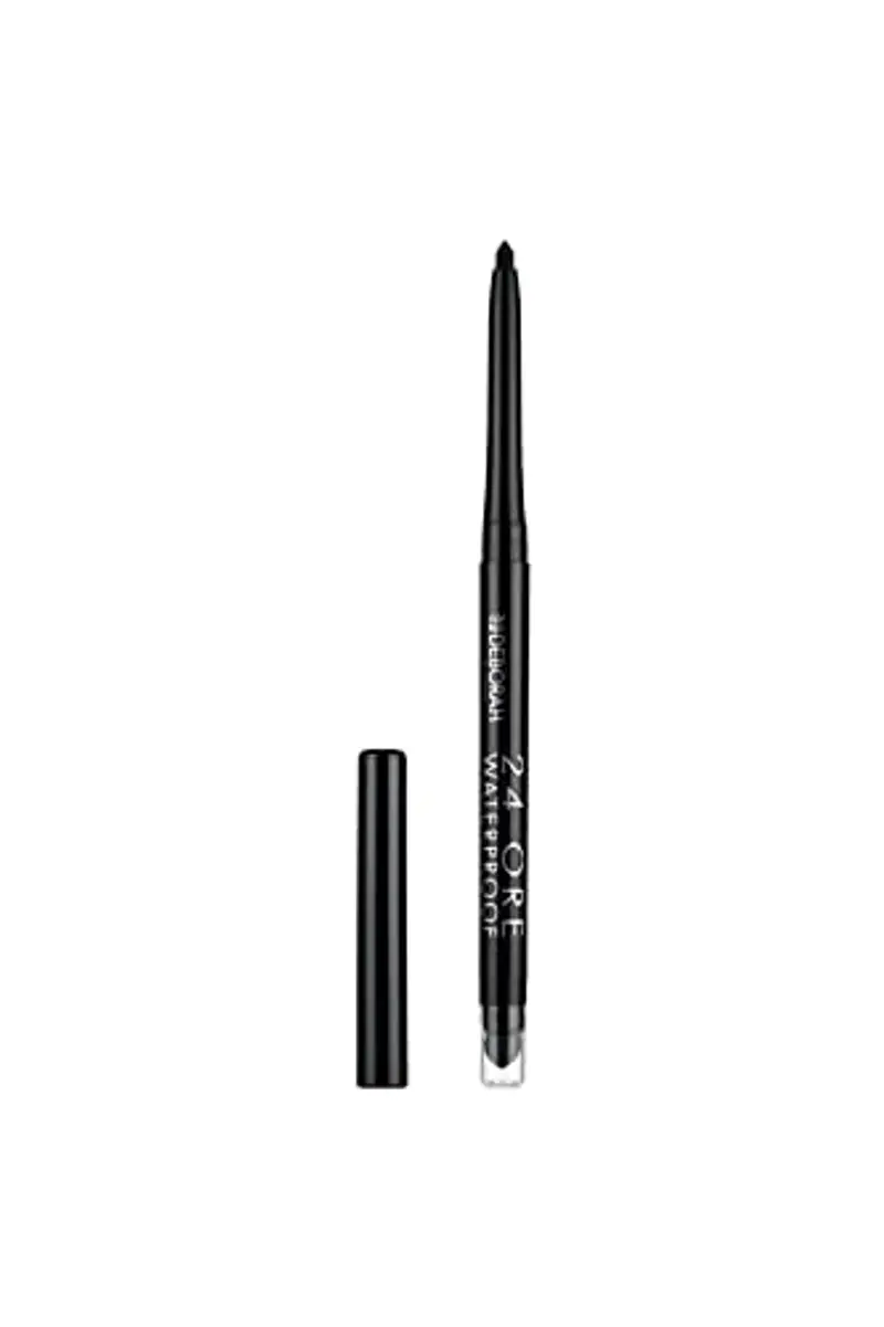Deborah Milano - Matita Occhi 24 Ore Automatica Waterproof, 01 Black, a Lunga Durata, Alta Precisione e Ultra-pigmentata, Dona uno Sguardo Intenso e Definito, 0.5 gr