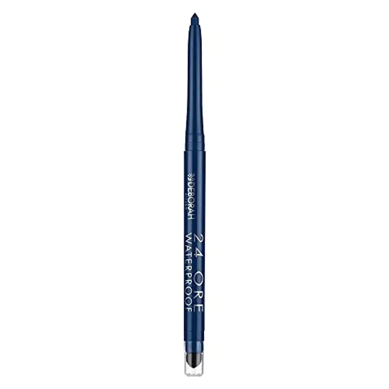Deborah Milano - Matita Occhi 24 Ore Automatica Waterproof, 04 Blue, a Lunga Durata, Alta Precisione e Ultra-pigmentata, Dona uno Sguardo Intenso e Definito, 0.5 gr