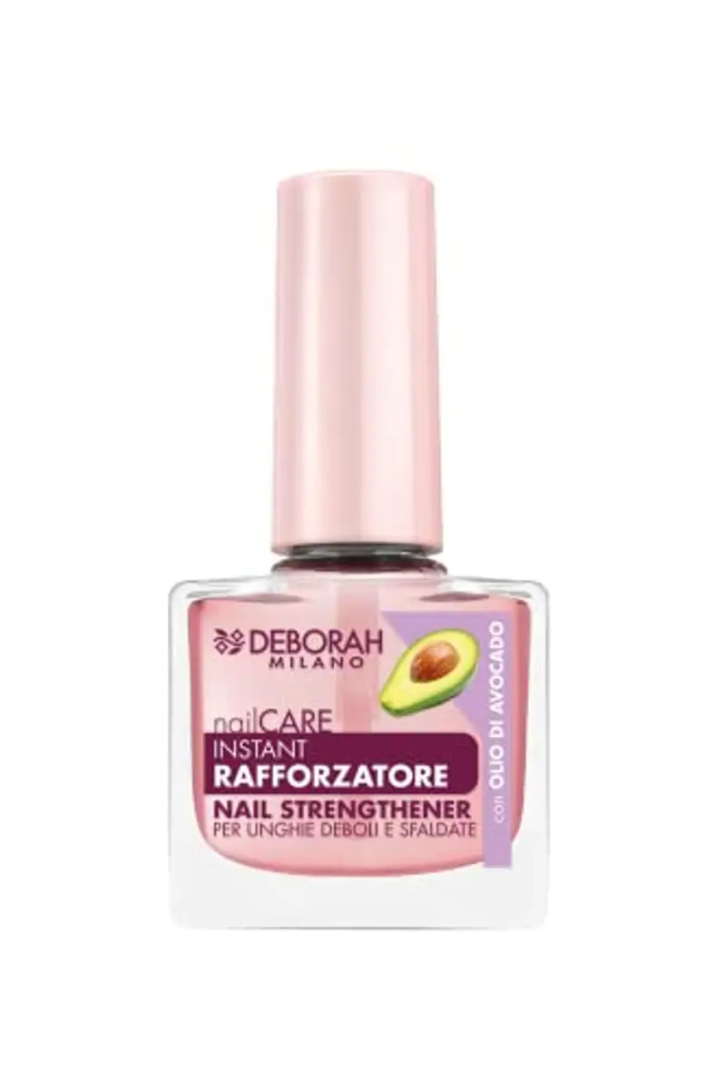 Deborah Milano - Smalto Trattamento Rafforzatore per Unghie Deboli e Sfaldate, con Calcio, Cheratina e Olio di Avocado, Ripara e Dona Nutrizione, 8.5 ml