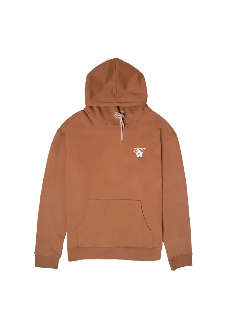 FLOWERPOWER HOODIE - M / Marrone