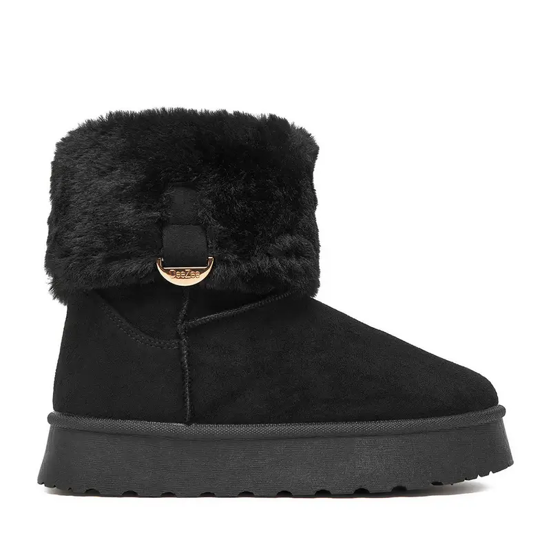 Deezee Stivali da neve neri con pelliccia