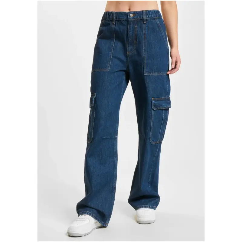 Pantaloni cargo da donna in denim DEF