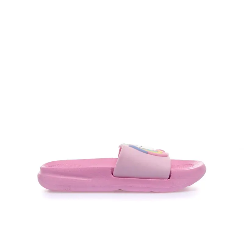 Ciabatte bimba rosa da mare in gomma con unicorno