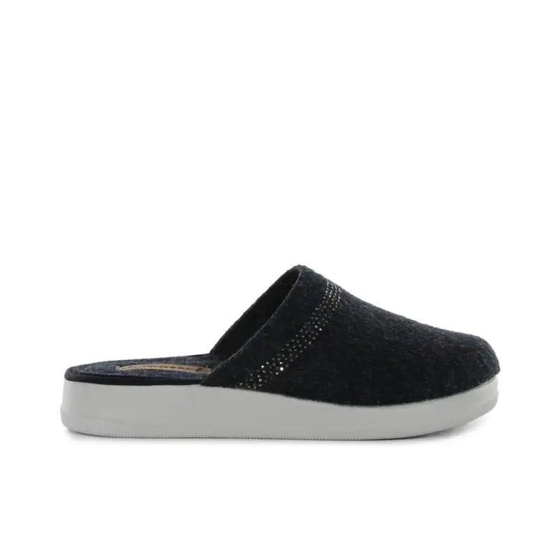 Ciabatte casa blu da donna con strass