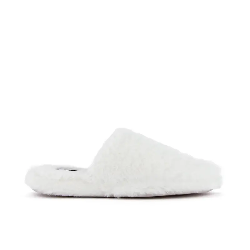 Ciabatte da casa bianche in peluche