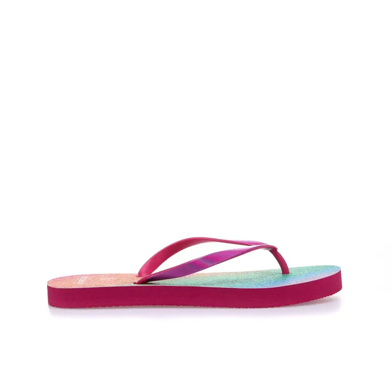 Infradito donna fucsia da mare con glitter