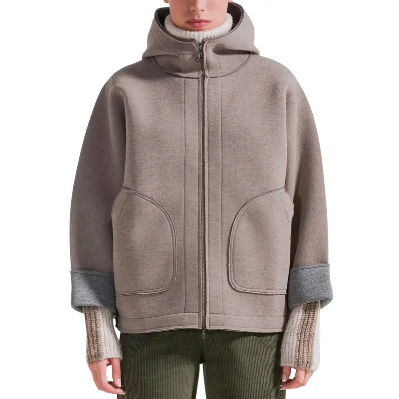 GIACCA CAPPUCCIO SCUBA DONNA