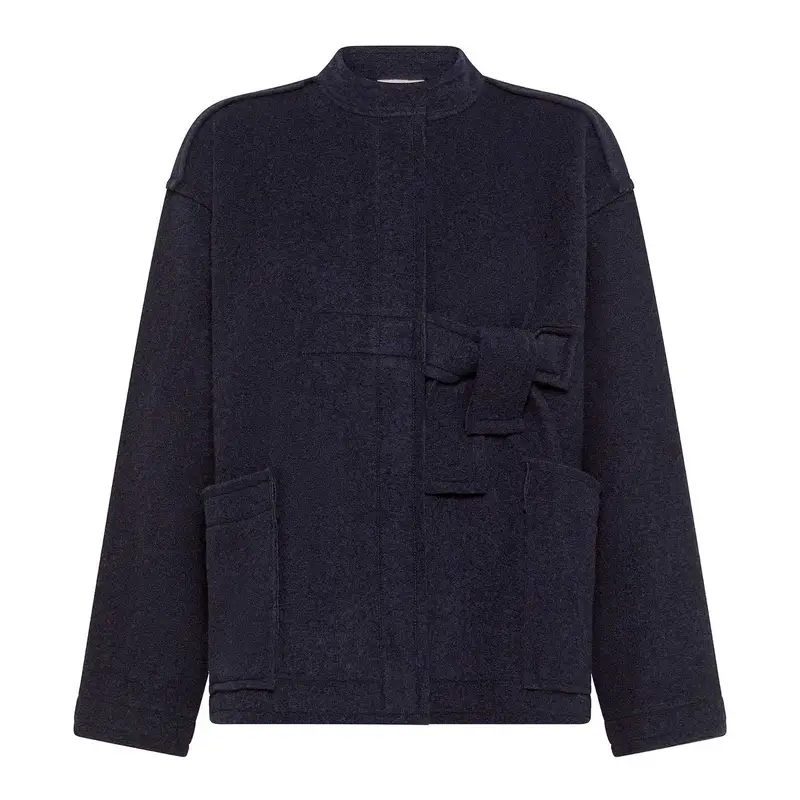 GIACCA CHIMONO BOILED WOOL DONNA